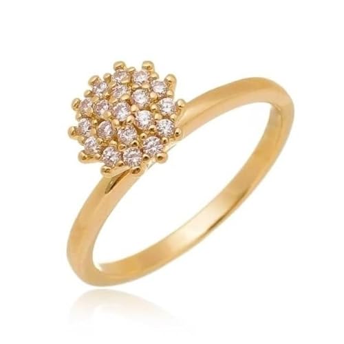 Anel Solitário Debutante 15 Anos ouro 18k banhado chuveirinho (14)