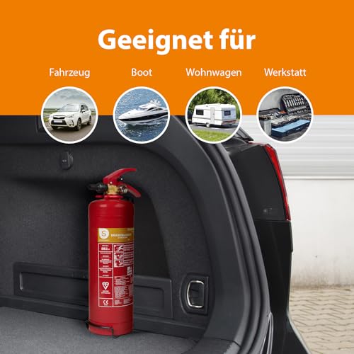 Smartwares Schaumfeuerlöscher – 2l – Für Brände der Brandklassen A und B (gewöhnliche Brennstoffe und brennbare Flüssigkeiten)… – Ansicht 5