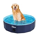 ✅VENTAJA PLEGABLE: Un tapón incorporado hace que el drenaje del agua sea rápido y simple. Encontrará el tapón de drenaje de esta tina de baño plegable para mascotas muy eficiente. Limpiar o cambiar el agua nunca ha sido tan rápido. Una alfombra de goma o una lona duradera colocada debajo de la piscina para perros lo protegerá de las superficies duras y ásperas.