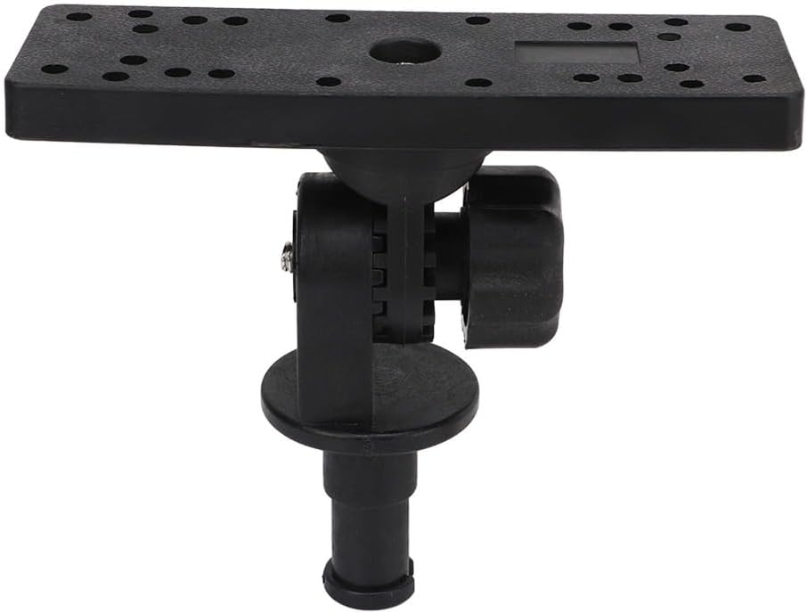 Black Removable Base Boat Electronics Mount Marine Electronic Universal Base Fish Finder Mount Marine Application(Black)