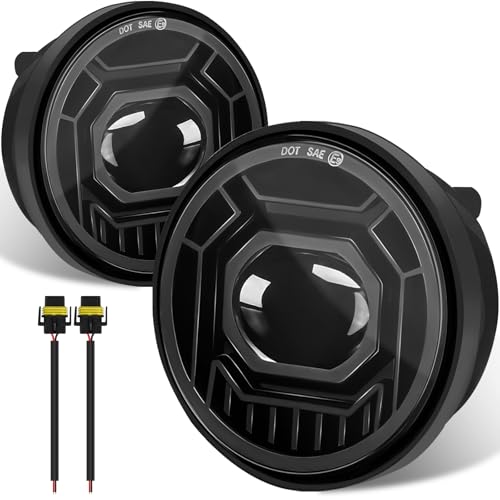 KARSAM 4.5" Motorcycle fog Lights 2PCS, Round LED Fog Lamps for Motorcycle Harley Davidson Accessories Electra Street Glide Heritage Softail Classic Road King by KARSAM - Used condition - US$35.43