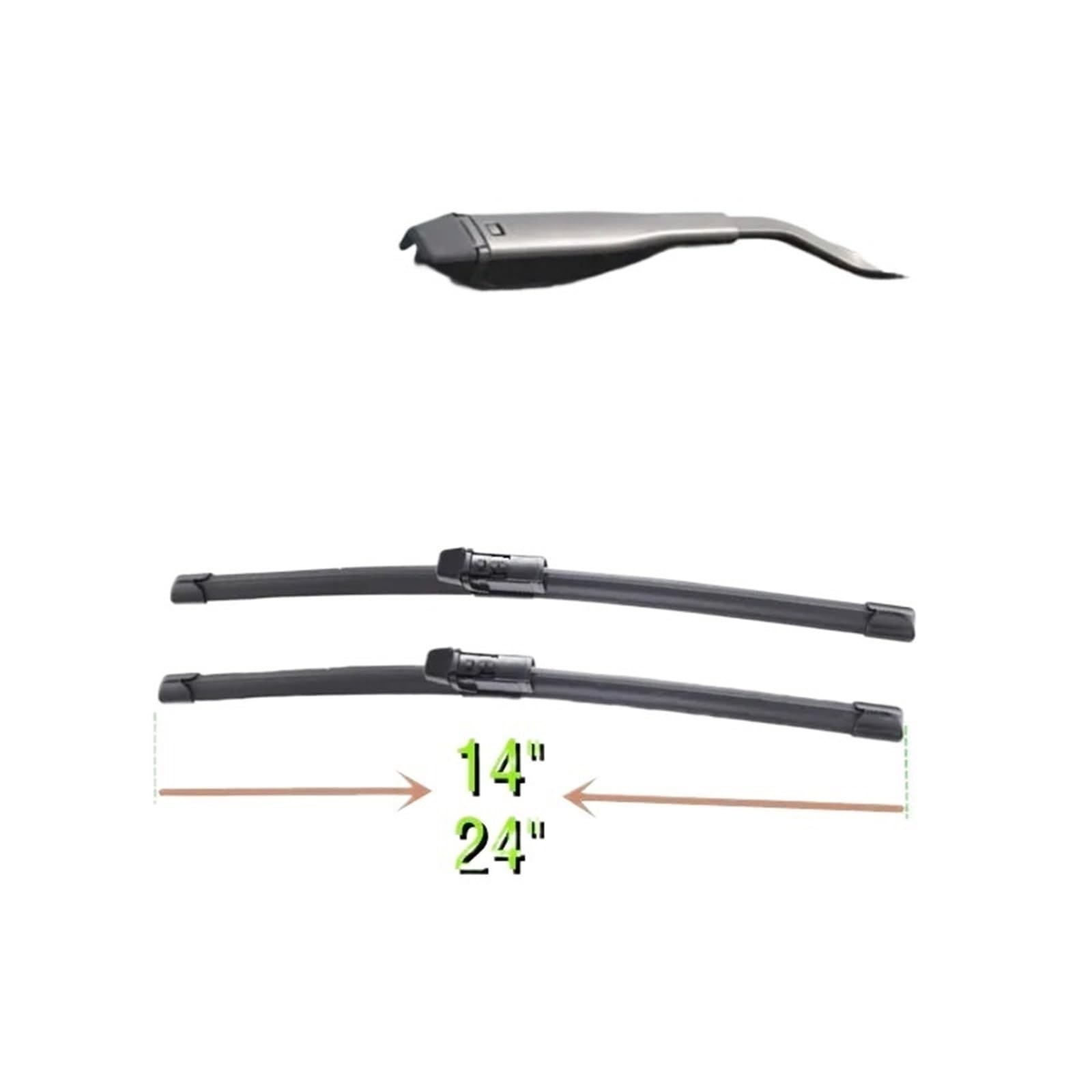 Wycieraczki samochodowe Pasuje do gumy przedniej szyby samochodu Chevrolet 24 "+ 14" Pióro Wycieraczki