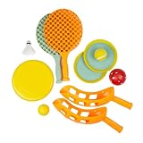 Mookie Activo 5in1 Multiplay Set Ultimate Outdoor Sports Collection for Family Fun, Includes Flying Disc, Scoop and Toss, Catch a Ball, and Bat & Ball Games in Reusable Carry Bag, Ideal for Ages 3+
