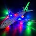 Imagen de Generico Avión de juguete Jumbo Jet Avión Pasajeros 36 cm con luces y sonidos movimiento Bump & Go Grande con partes iluminadas ruedas motorizadas y cambio de dirección automático juego interactivo (a