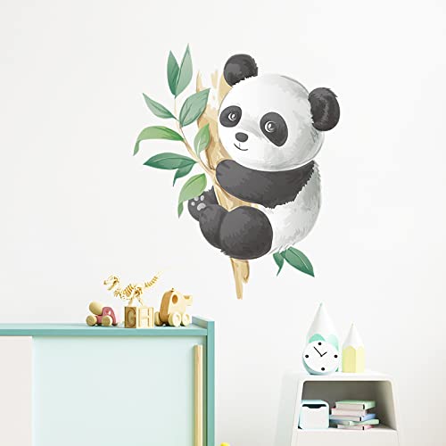 Vinilo decorativo infantil de panda adorable en acuarela miniatura 4
