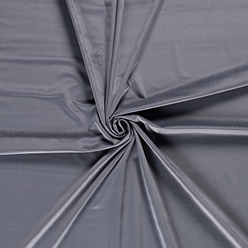 Tissu en velours soyeux de luxe ardoise de haute couture pour créations raffinées