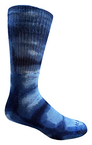 Yacht & Smith 6 Pairs of Womens And Mens Tie Dye Cotton Colorful Soft Crew Socks, Boot Sock, Bulk3