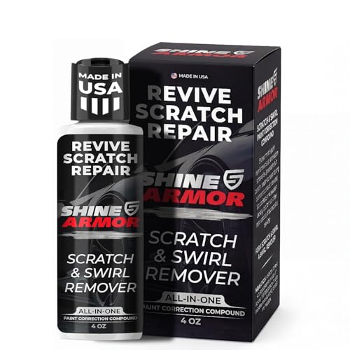 SHINE ARMOR Car Scratch Remover Repair Protection & Swirl Remover Polish 4oz