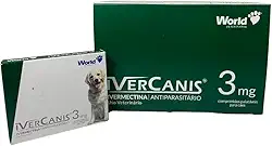 Comprimido antiparasitário para ácaro World Ivercanis para cão até 15kg contra pulga Carrapatos
