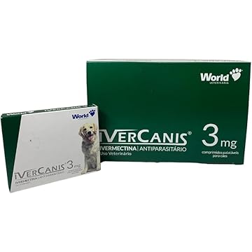 Comprimido antiparasitário para ácaro World Ivercanis para cão até 15kg contra pulga Carrapatos