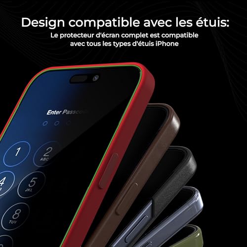Écran brisé ou espionné ? Solution verre trempé iPhone 15 Pro - 5