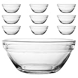 Bols de préparation culinaire – le petit bol est en verre avec une finition et une texture lisse, petit bol à bonbons