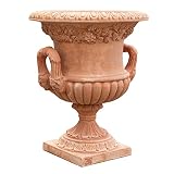 USO INTERIOR Y EXTERIOR: la macetas de barro es ideal como maceta interior y exterior. También apto para usar como macetero grande para suculentas, árboles pequeños o flores