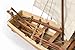 OcCre Bounty Boat - 1/24 Scale Wooden Launch Ship Construction Model Kit #52003 Adult Assembly Required, Beginner Level (Model Only - No Paint)