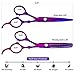 Professional Hair Cutting Scissors Sets Stainless Steel Barber Hairdressing Scissors Multifunctional Salon Thinning Scissors Straight Shears Tools Gifts for Mom Dad Friends (Purple)