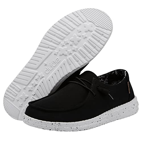 HEYDUDE HEYDUDE Wendy Stretch Canvas Womens Shoes, Womens Slip-on Loafers, Comfortable & Light-Weight