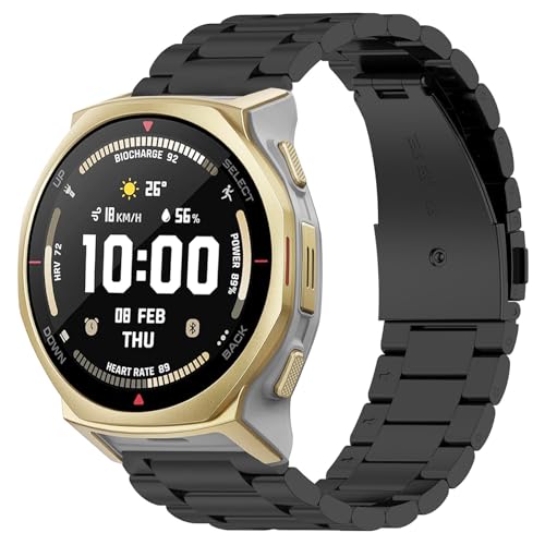 [ROBANDOO] �݊��� For Amazfit T-Rex 3 Pro 44mm�Ή��o���h ���� �x���g���d�x �����o���h �H��t�� ���������\ (�u���b�N)