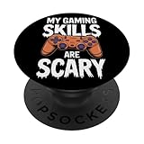 Photo Gallery le mie abilità di gioco sono spaventose halloween gamer popsockets popgrip adesivo Photo Gallery le mie abilità di gioco sono spaventose halloween gamer popsockets popgrip adesivo