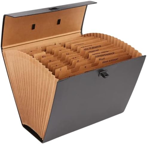 Amazon.com : 1InTheOffice Expandable Files Folders, Accordion File ...
