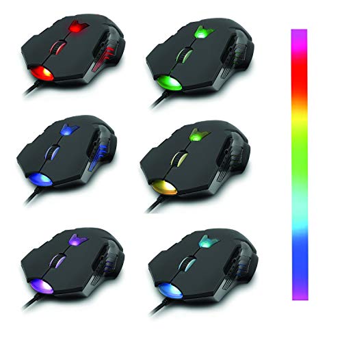 J-Tech Digital Professional Gaming High Precision 200 To 8200 Dpi Adjustable Dpi Wired Usb Laser Gaming Mouse, 8 Programmable Buttons, 5 User Profiles, Omron Switches, Avago Sensor (Renewed) #TOP5