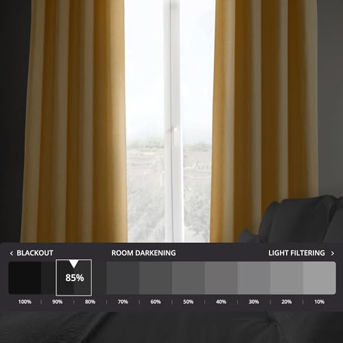 HPD Half Price Drapes Grommet Linen Curtains 120 Inches Long Room Darkening Curtains for Bedroom & Living Room (1 Panel) - Image 2