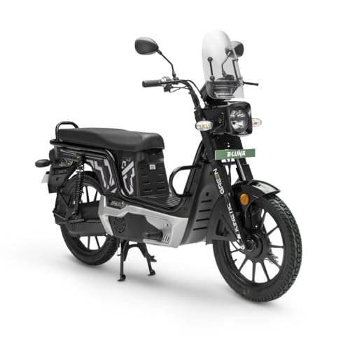 Image of Kinetic Green E-Luna X3 Prime Electric Scooter with charger - Night star Black - Ex-Showroom