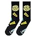 Crazy Socks Wheel Of Fortune Fun Print Novelty Crew Socks for Men