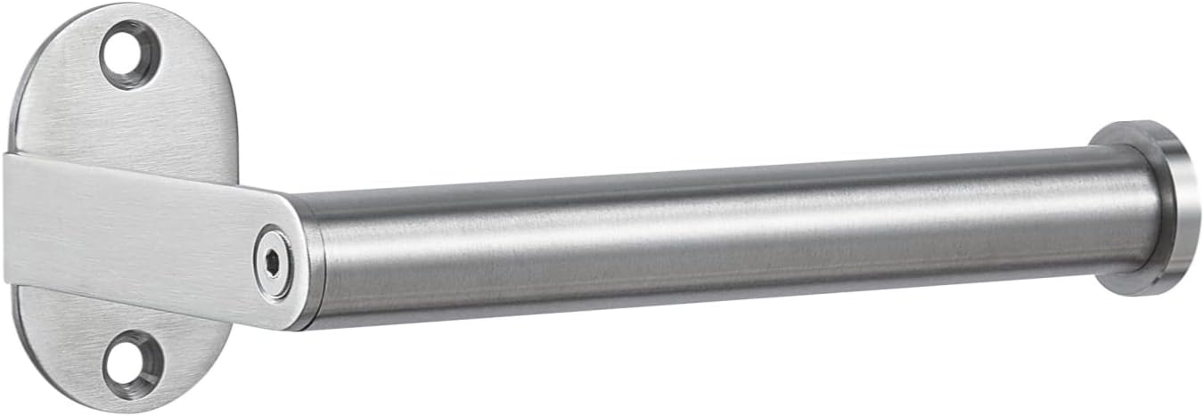 Vinobbi Modern Toilet Paper Holder for Bathroom, Wall-Mounted Stainless Steel 304 Satin Brushed