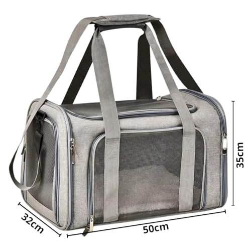Bolsa Transporte Pet Passeio 50x35x32 Viagem Avião Carro Cães Gatos