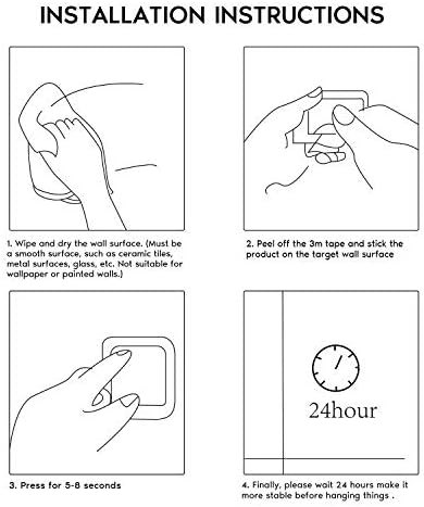 Taozun Adhesive Hooks - Gold Towel Hooks, Stainless Steel 4-Pack Wall Hooks Holder for Hanging Robe Sponges in Bathroom and Bedroom