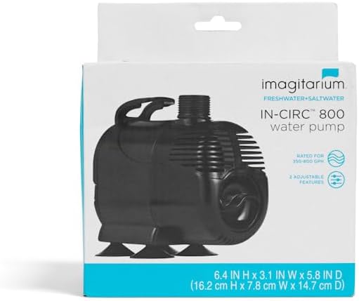 Imagitarium IN-CIRC 800 Water Pump packaging with diagram