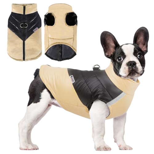 TYXHXTF Hundemantel Wasserdicht für Kleine und Mittelgroße Hunde - Winter Warme Jacke Winddicht für Kaltes Wetter