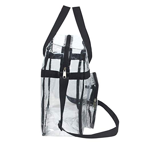 Clear Bag Stadium Approved,Stadium Security Travel & Gym Clear Tote Bags,12"x 6"x12" - Thumbnail 5