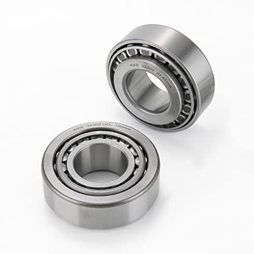 XIKE 2 Pcs 32309 Tapered Roller Bearings 45x100x38.25mm Cone and Cup Set, Fits DIY/ATV/Auto/Truck/Trailer Wheels, Transmission＆Engine, Industry/Engineering/Agriculture/Garden Machinery and Reducer.