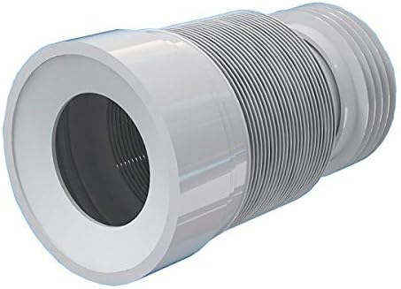 230-500mm Toilet WC Flexible Toilet Waste Pipe Connector Extension Harmonica Water Outlet