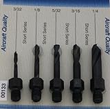 Drill Bits Short Length Threaded Shank, Short Series Drill Bit Set 3 Tight Fit Tools 00133
