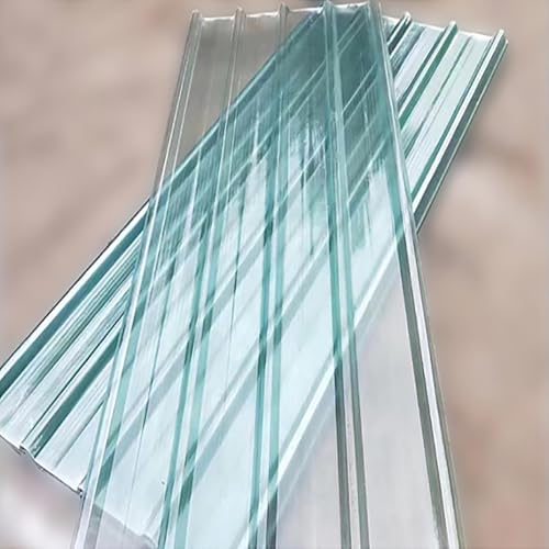 Pannelli per tetti in FRP da 2 mm di spessore, resistenti alle intemperie, in fibra di vetro, fogli leggeri trapezoidali, lastre ondulate trapezoidali, 10 pezzi, 93 x 120 cm, per uso esterno durevole