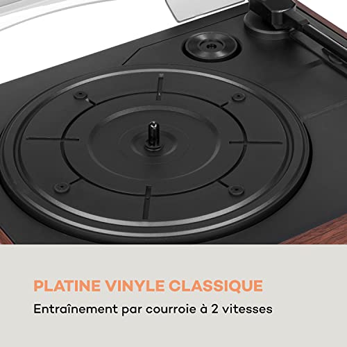 Auna Platine Vinyle Bluetooth, Tourne Disque Vinyle CD & USB avec Haut Parleur, Tourne-disques Audio Vinyle 33 Tours… - Les Beatles, Paul McCartney, John Lennon, RIngo Starr, George Harrison Auna Platine Vinyle Bluetooth, Tourne Disque Vinyle CD & USB avec Haut Parleur, Tourne-disques Audio Vinyle 33 Tours… – Image 4