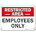 Restricted Area Employees Only Sign, 7