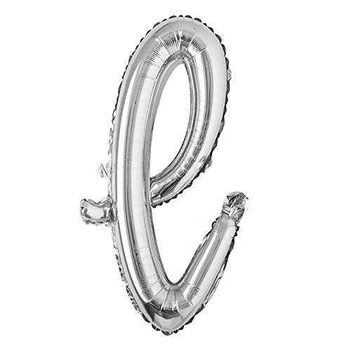 18 inch silver lowercase Happy Birthday Balloon Letter Ballon Wedding Balloon Birthday Party Decorations Kid Adult Name Baloon (18 inch Silver l)
