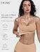 OEAK Womens Comfortable Bras No Underwire Cami Bra Seamless Unlined Bralettes Scoop Neck Unpadded Everyday Sports Tshirt Bra Nude,S