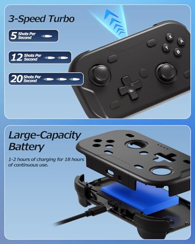 image for XPT Portable Mini Controller for Nintendo Switch 2/Switch 1/PC/iOS/And