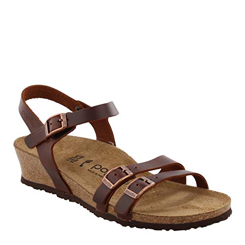 Birkenstock Papillio Women's Lana Sandal Cognac Leather Size 36 M EU / 5 5.5 2A(N) US