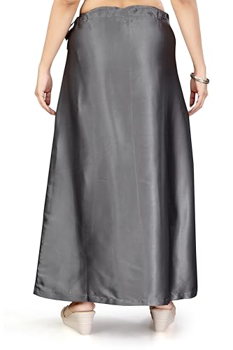 Image of Madhu Fashion Women's Satin Saree Petticoat Saree Underskirt