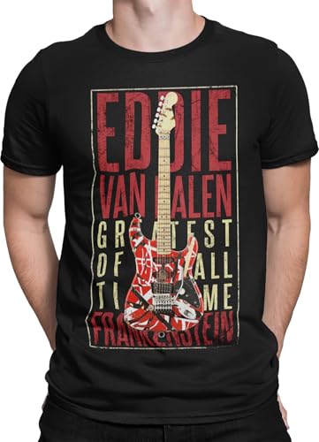EVH 'Greatest of All Time' Tee (US, Alpha, Large, Regular, Regular, Standard, Black)