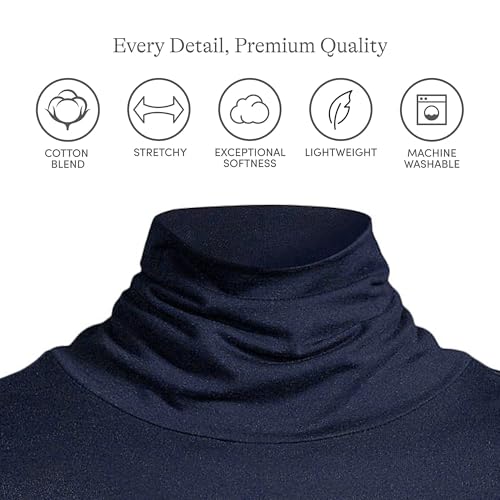 Image of Lands' End Lightweight Jersey Long Sleeve Turtleneck