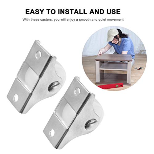 DOITOOL 24PCS Gaveta Gaveta Móveis Rodízio de Rodas de Ferro DIY Silencioso Rodízio Durável Swivel R