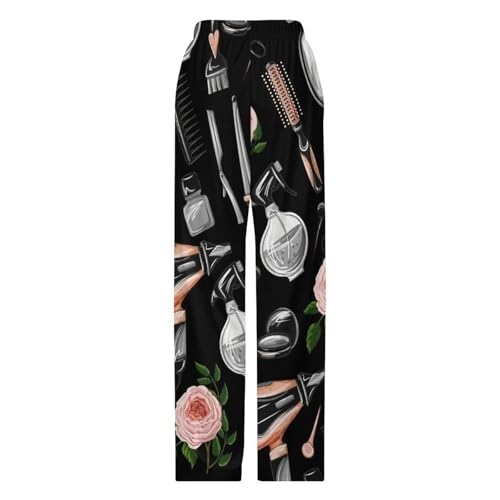 Barber Scissors Comb Hair Stylist Hairstylist Men Pajama Pants Soft Drawstring LooseCasual Pajama Pants Running2