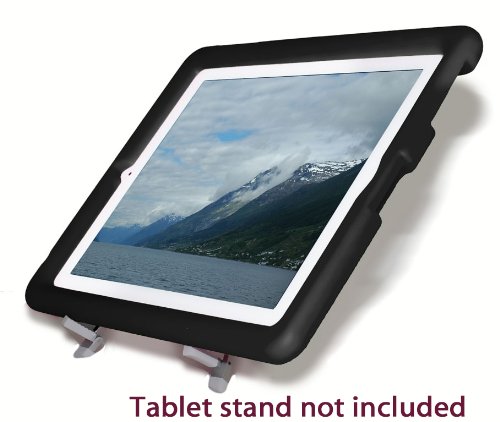 Bobj Rugged Case For Ipad 4 , Ipad 3 , Ipad 2 (Not For Ipad Air) - Bobjgear Custom Fit - Patented Venting - Sound Amplification - Bobjbounces Kid Friendly - Bold Black #TOP7