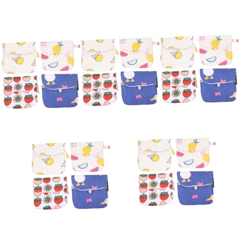 SHERCHPRY Bolsa De Almacenamiento Para Toallas Sanitarias Pouch Portátil Para Menstruación Diseño Único Y Compacto Para Y Uso Diario 4 Piezas X 5